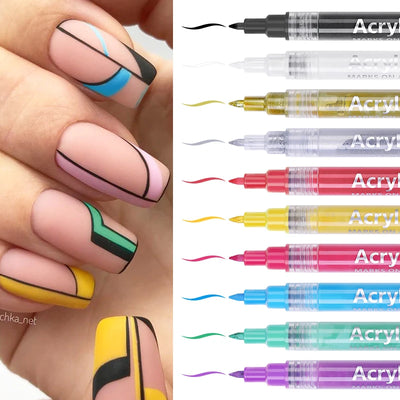 1Set Nail Art Drawing AcrylicPen