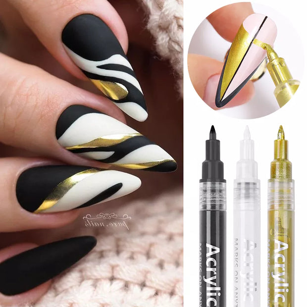 1Set Nail Art Drawing AcrylicPen